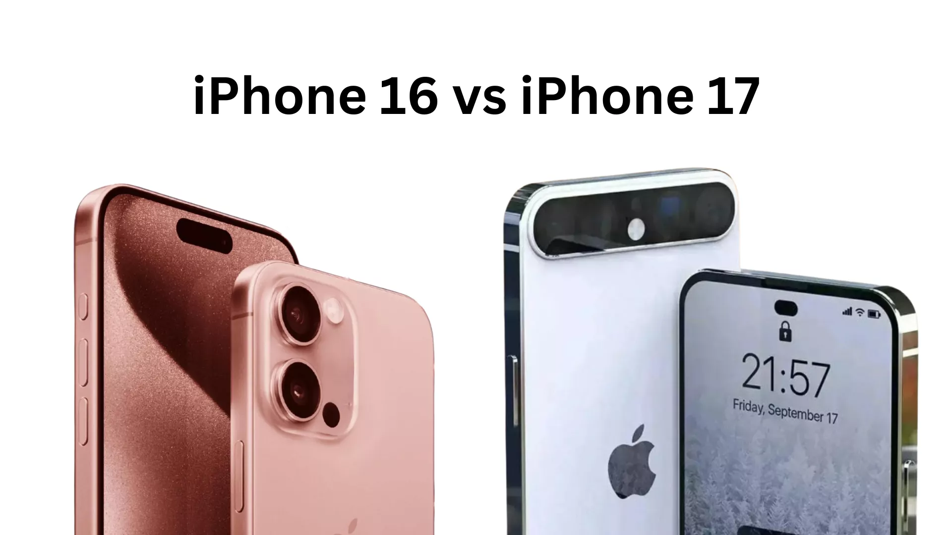iPhone 17 Pro vs. iPhone 16 Pro: Unveiling the Astonishing New Features 11 Side-by-side comparison of iPhone 16 and iPhone 17