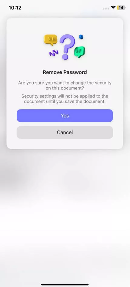 remove password with updf for ios 3