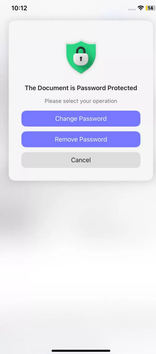 remove password with updf for ios 2