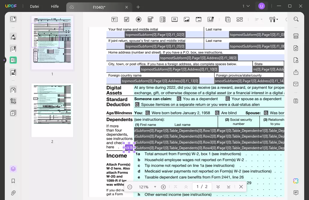 So deaktivieren Sie ein Kontrollkästchen in der PDF-Datei, ändern die Größe und positionieren das Kontrollkästchen