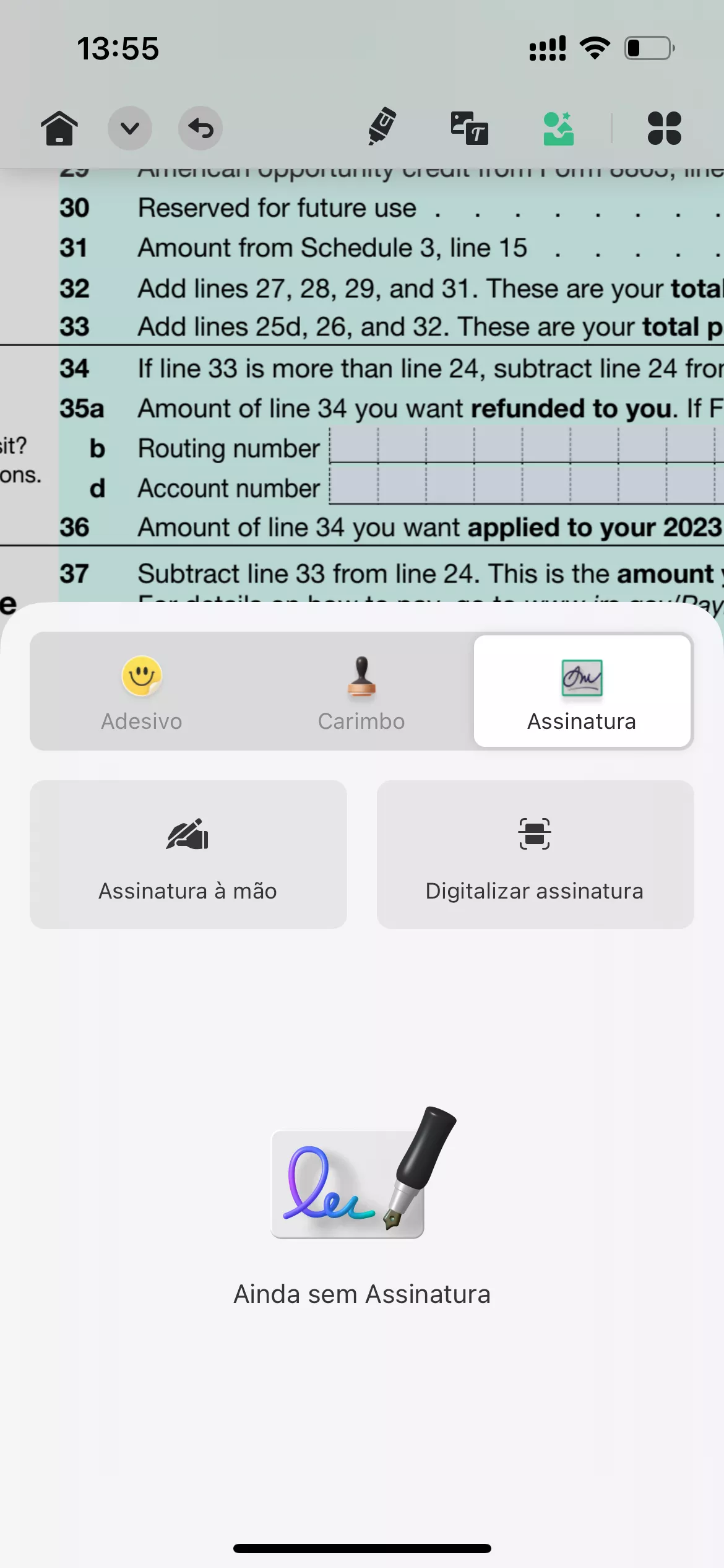 digitalize a assinatura em PDF com o recurso de assinatura no UPDF para iOS