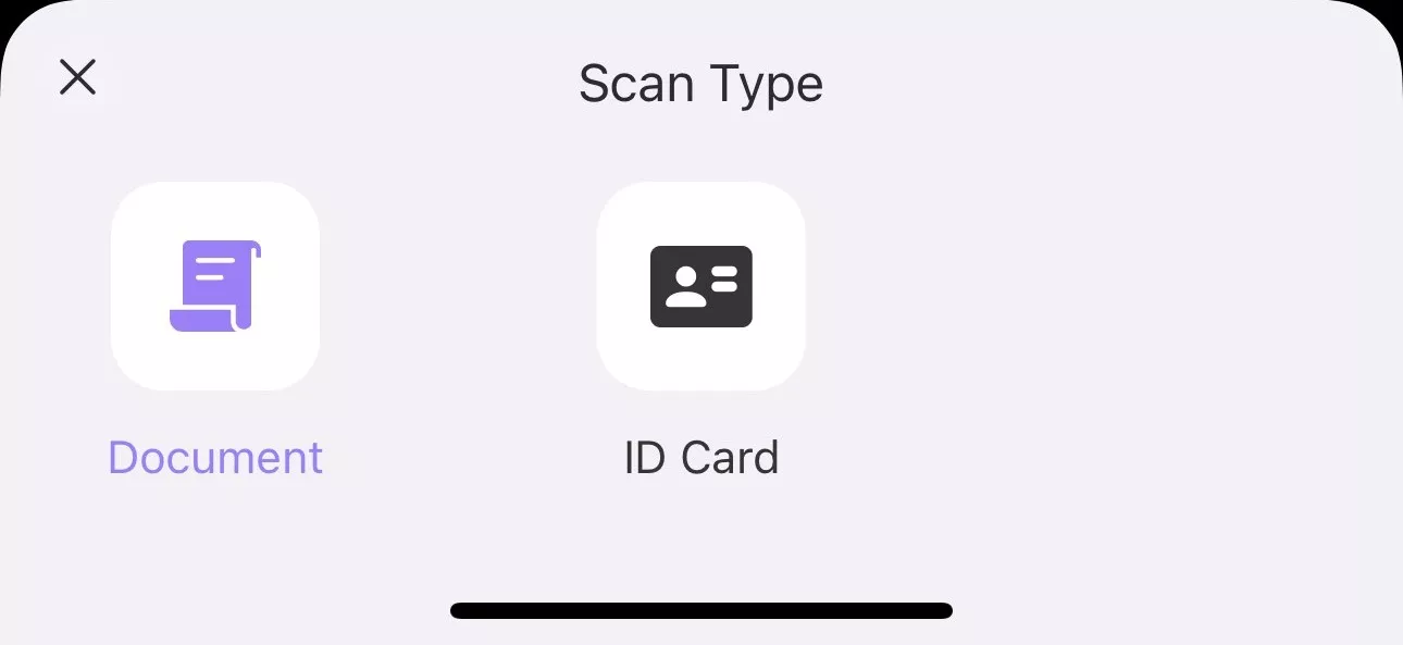 select Document type