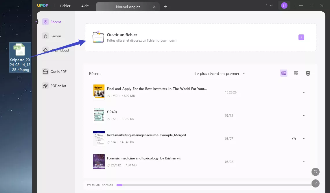 convertir capture d'écran en word