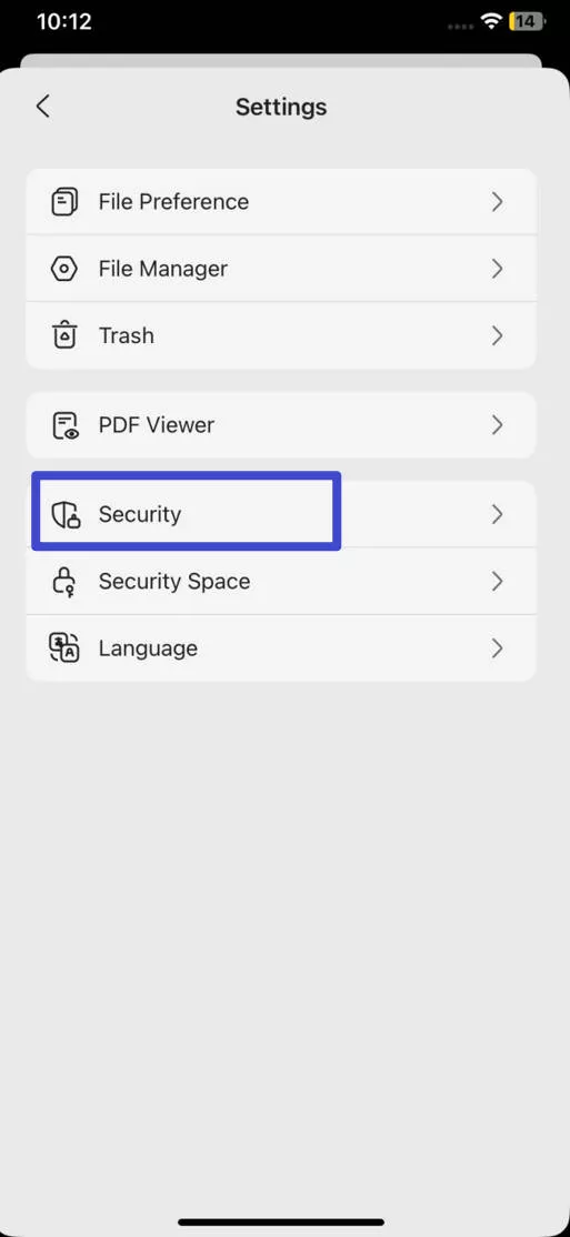 find security in updf for ios 2
