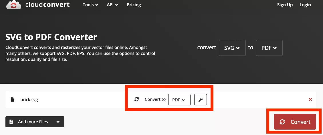select PDF to convert
