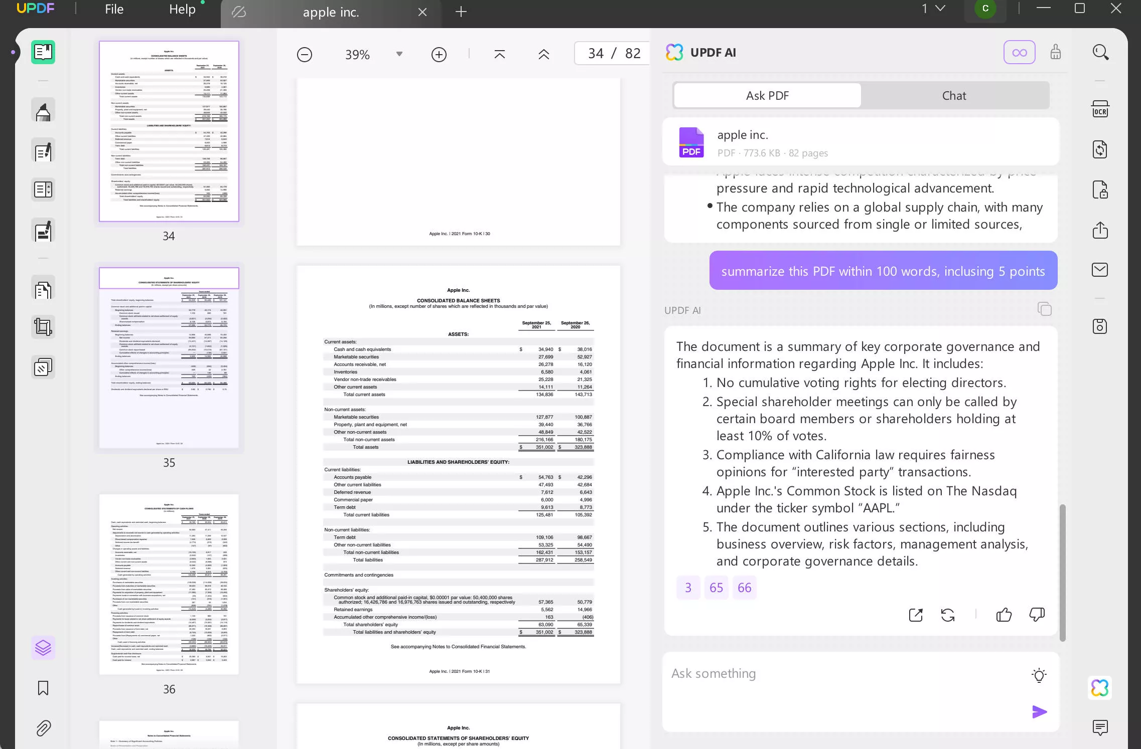 chatpdf vs. updf ai podsumowanie