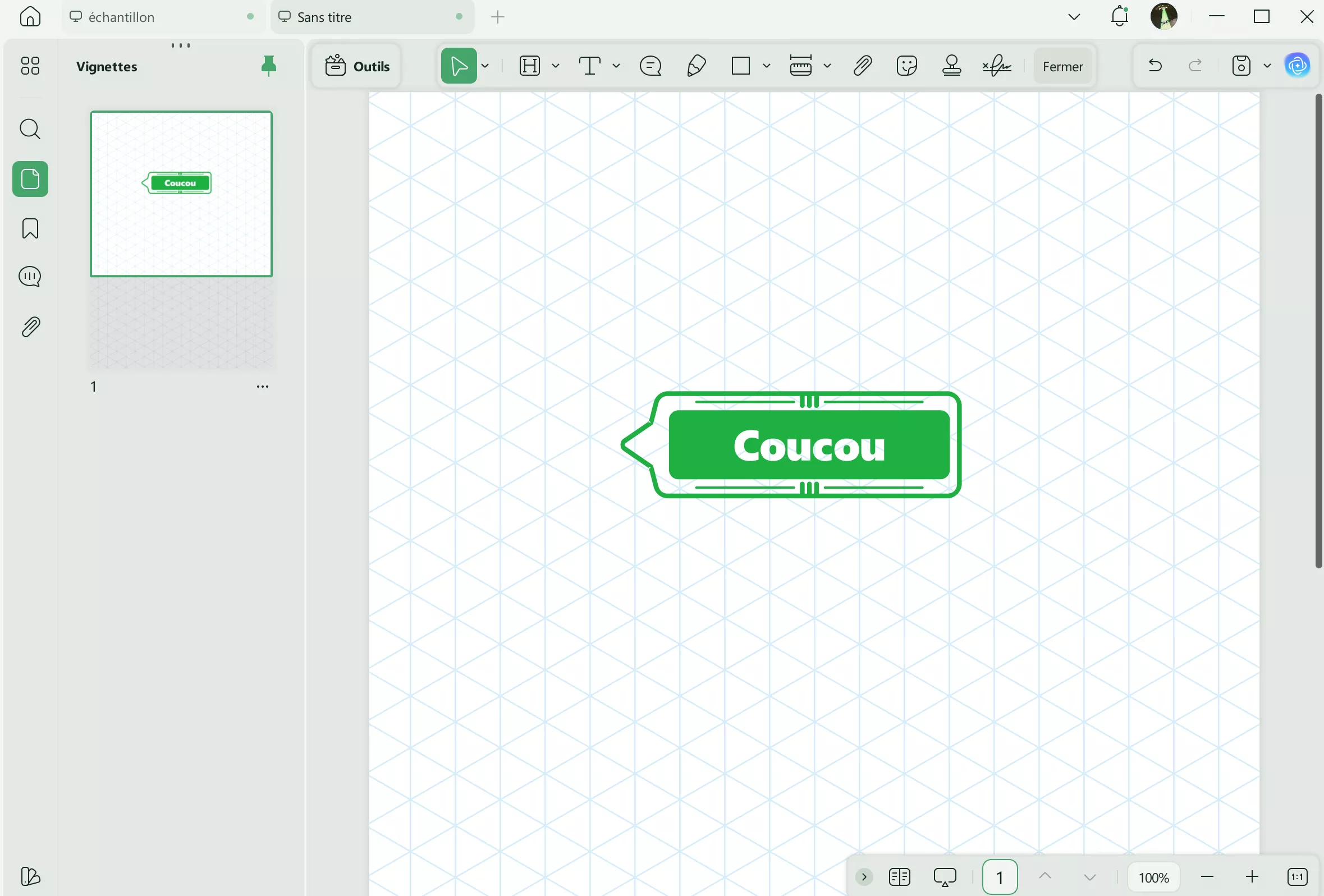 copier le tampon pour pdf prendre une capture d'écran du tampon personnalisé