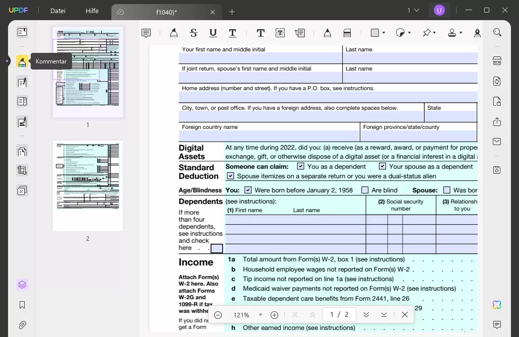 So füllen Sie ein PDF-Formular aus