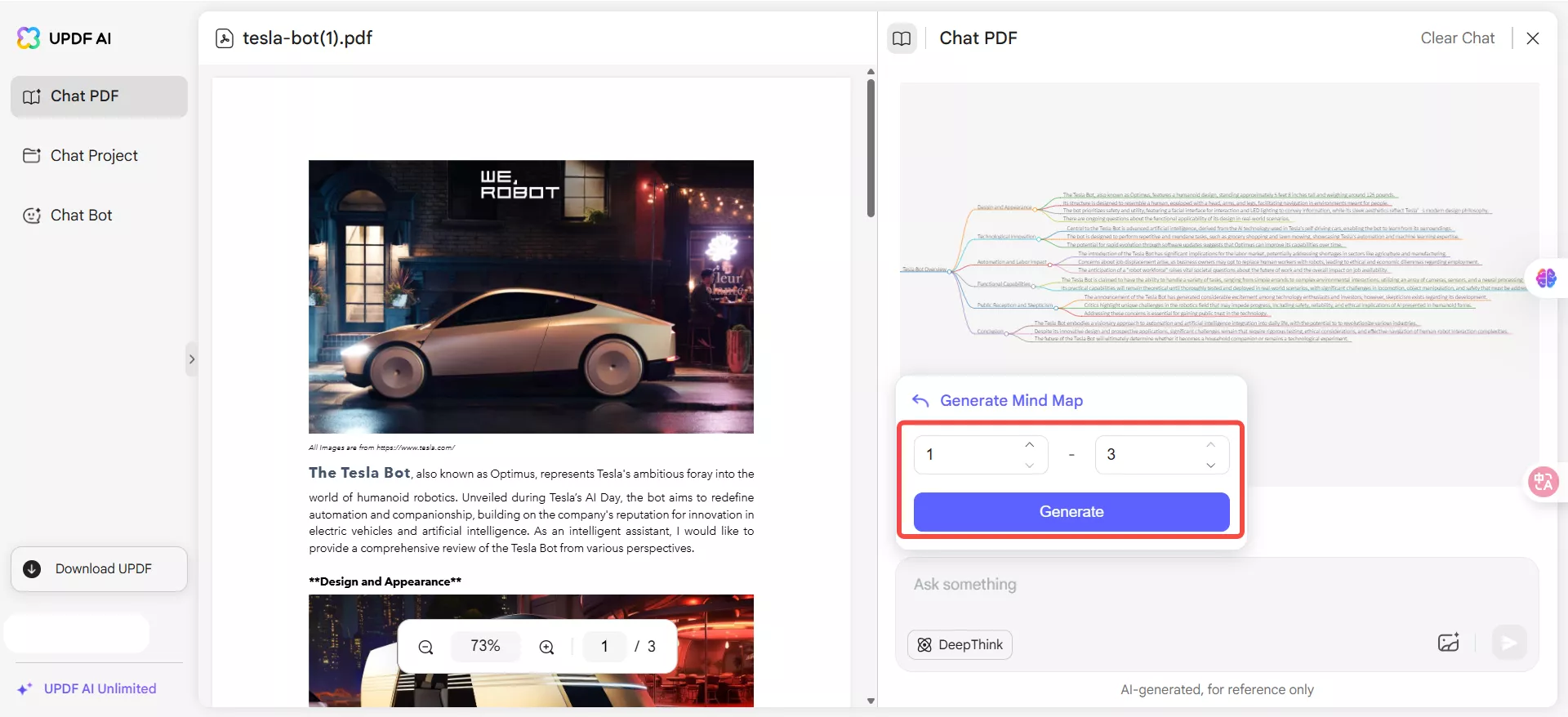 set page range in updf ai