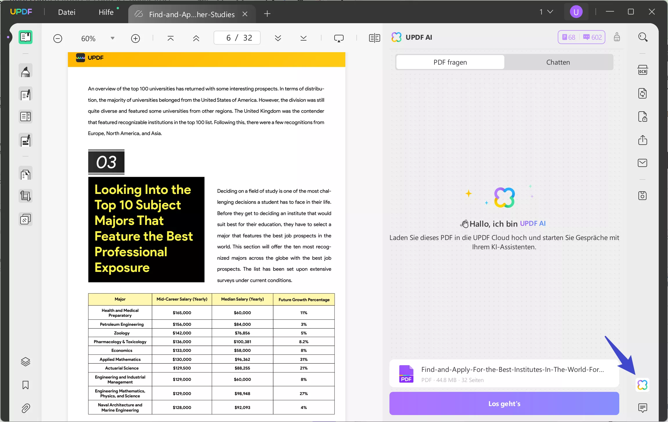 KI-Vertragsgenerator UPDF KI-Symbol