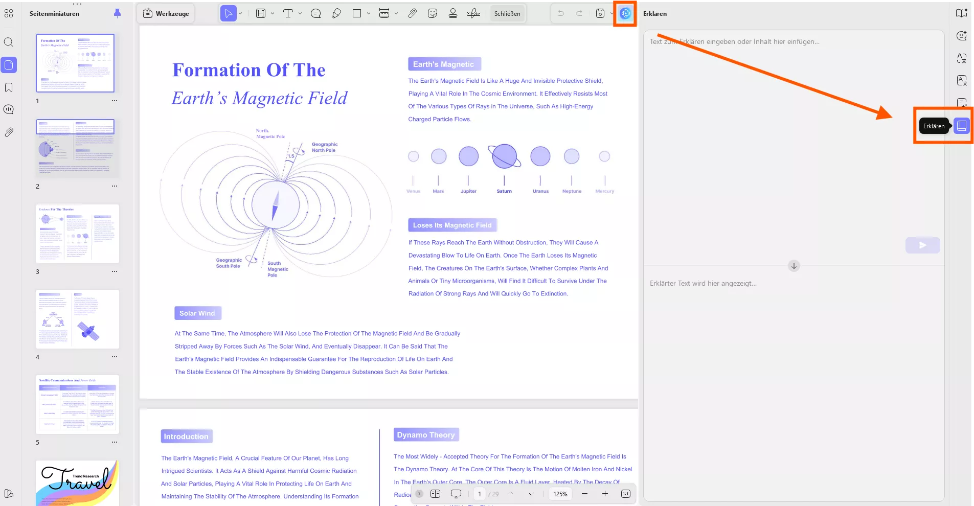 Kopieren und Einfügen zum Erklären