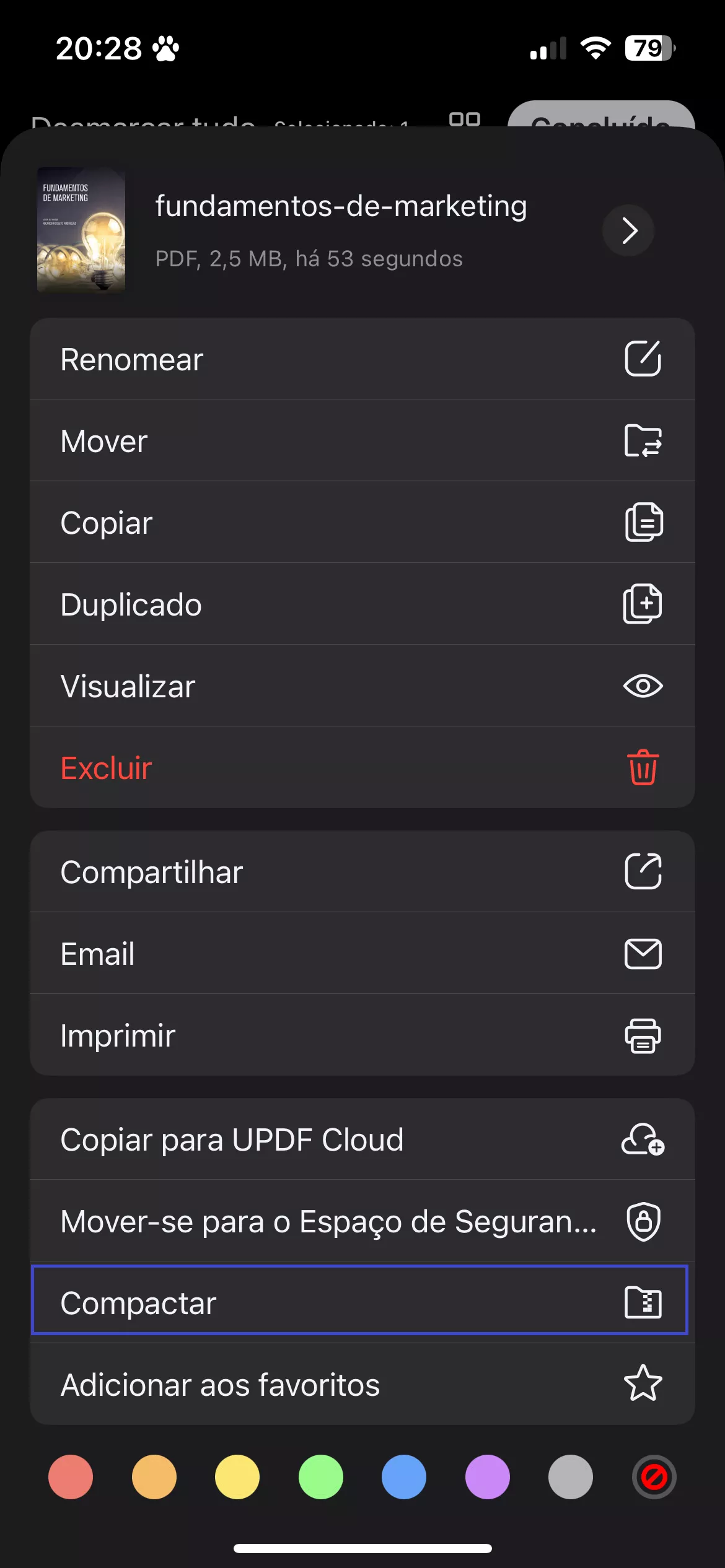 Compactar um Vídeo