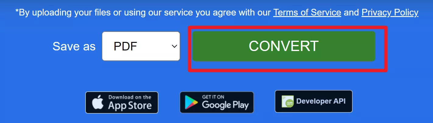 press the convert button in aspose