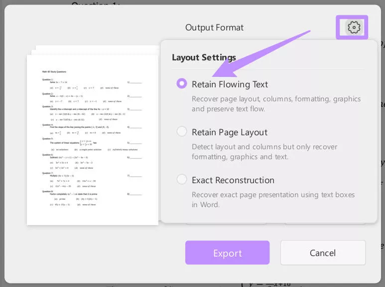 zachovat plynulý text v updf