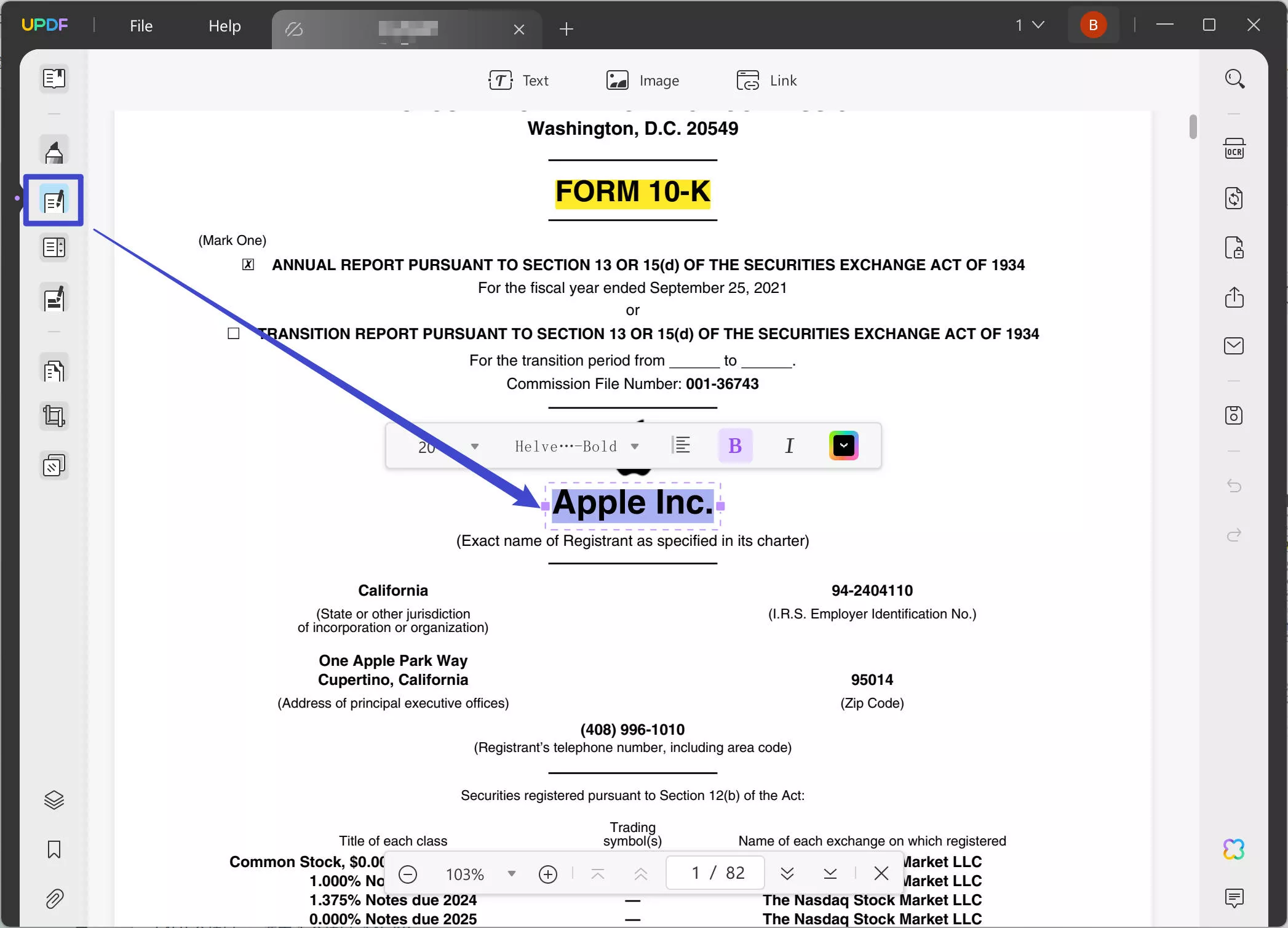 edit PDF text on Windows