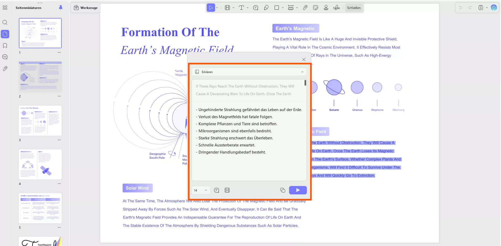 Zum Erklären auswählen