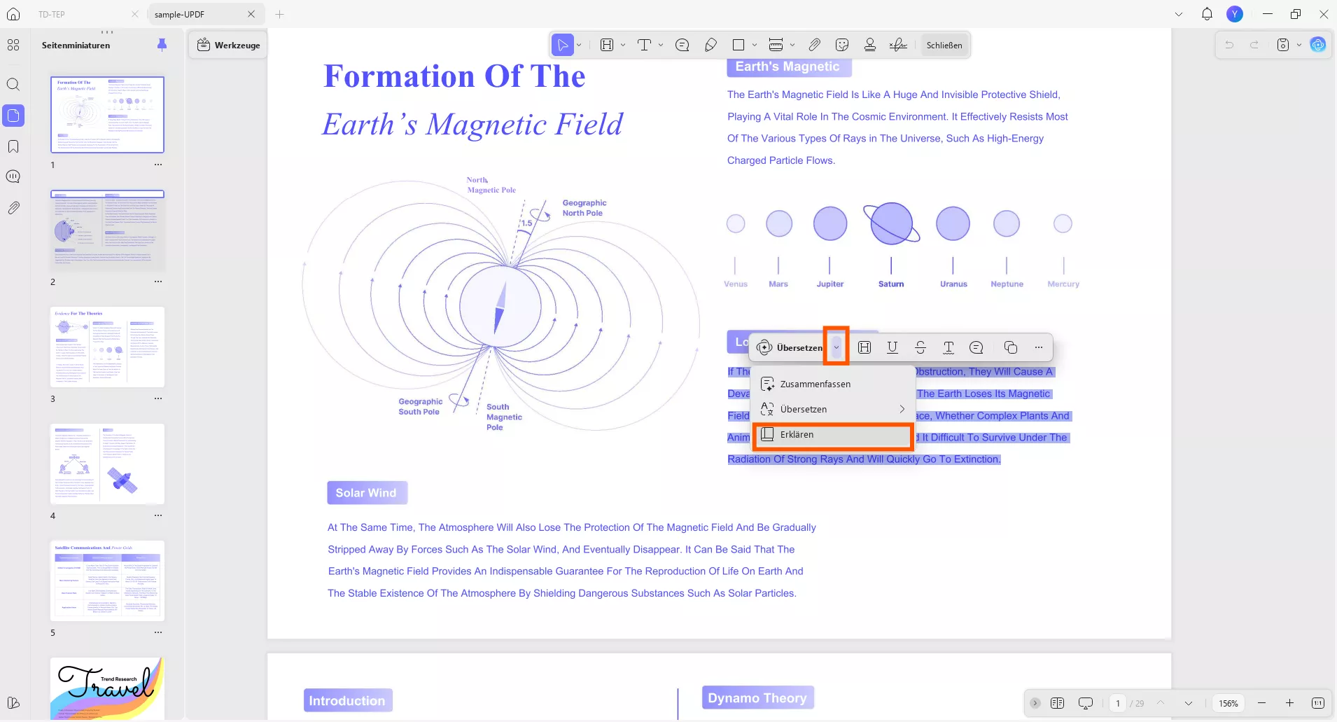 Zum Erklären auswählen