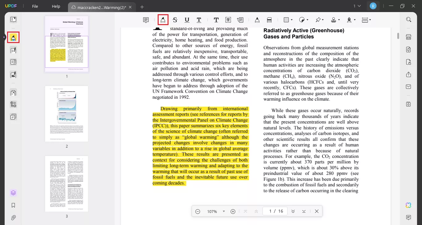 make changes to the pdf in UPDF Cloud with UPDF