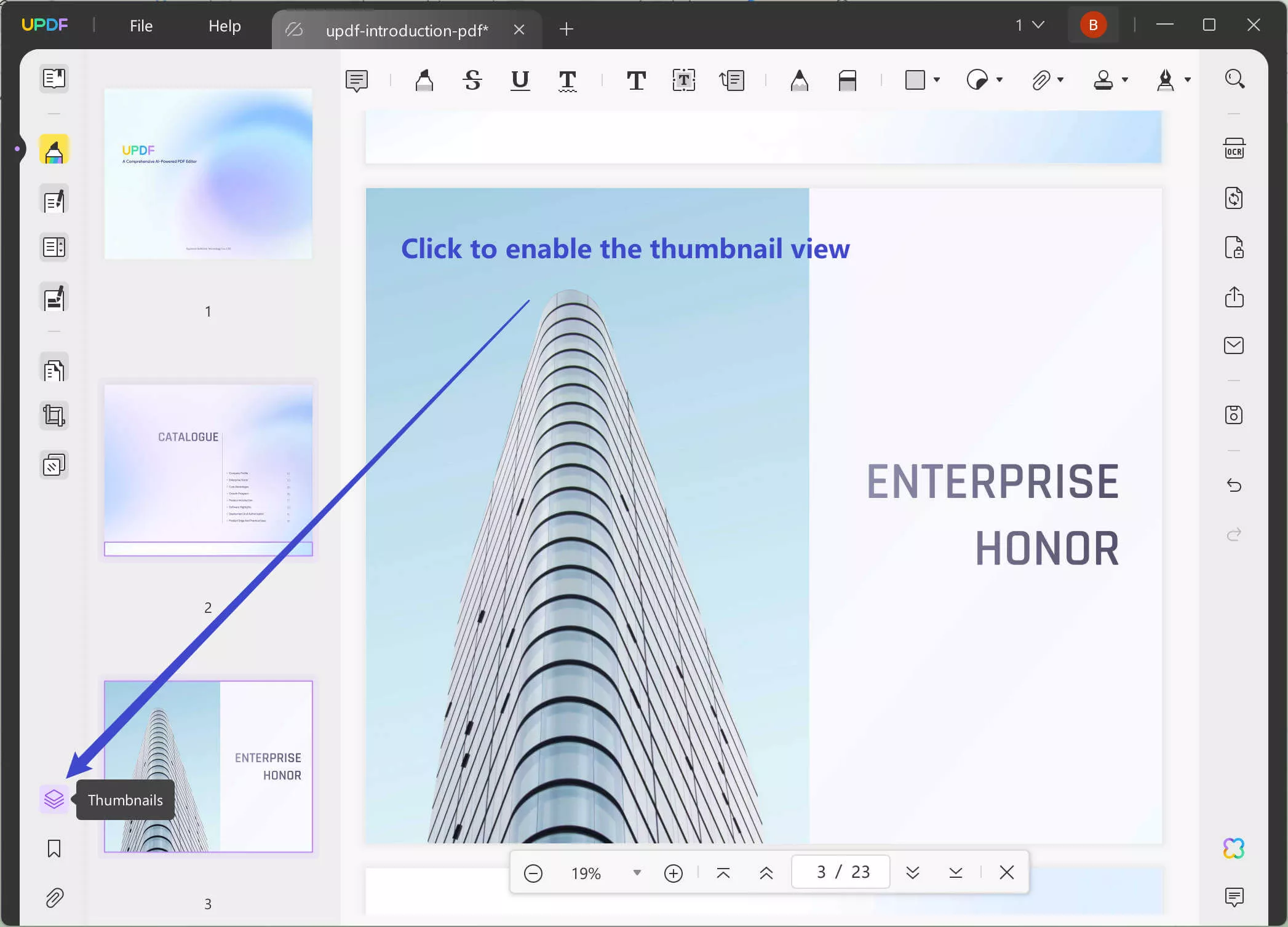 Atur halaman dalam tampilan gambar mini
