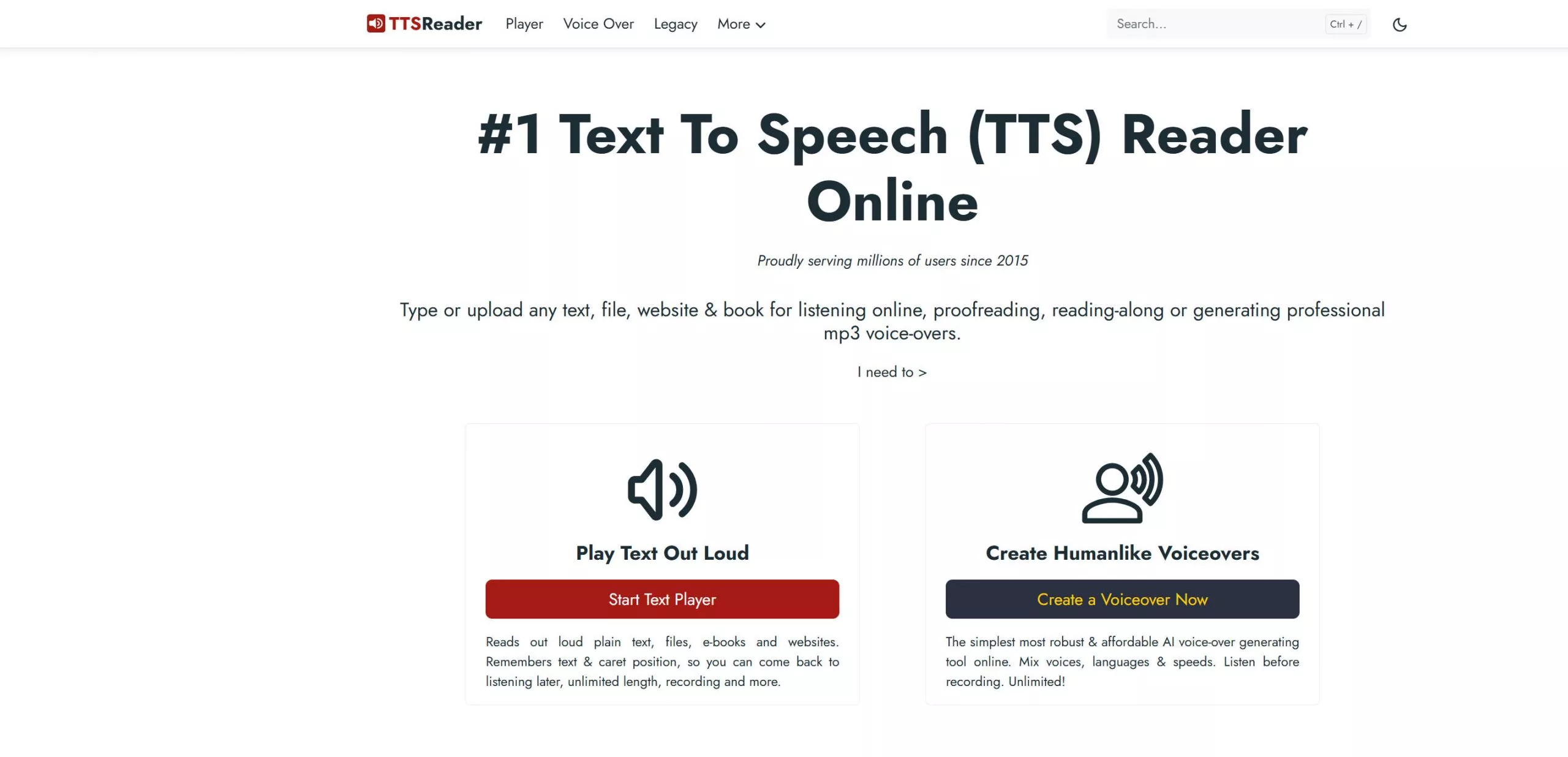 ttsreaderのウェブサイトを見る