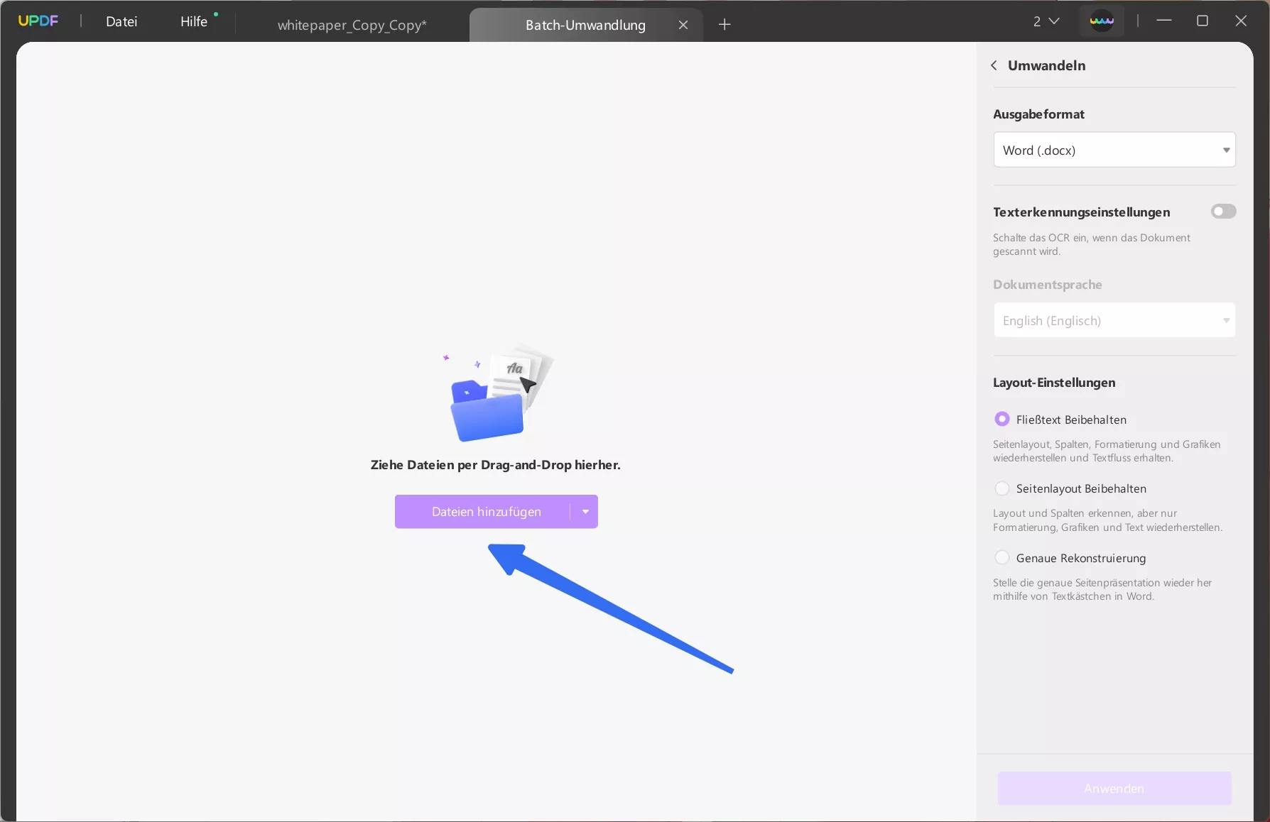 PDFs im Stapelverfahren in separate Excel-Dateien konvertieren