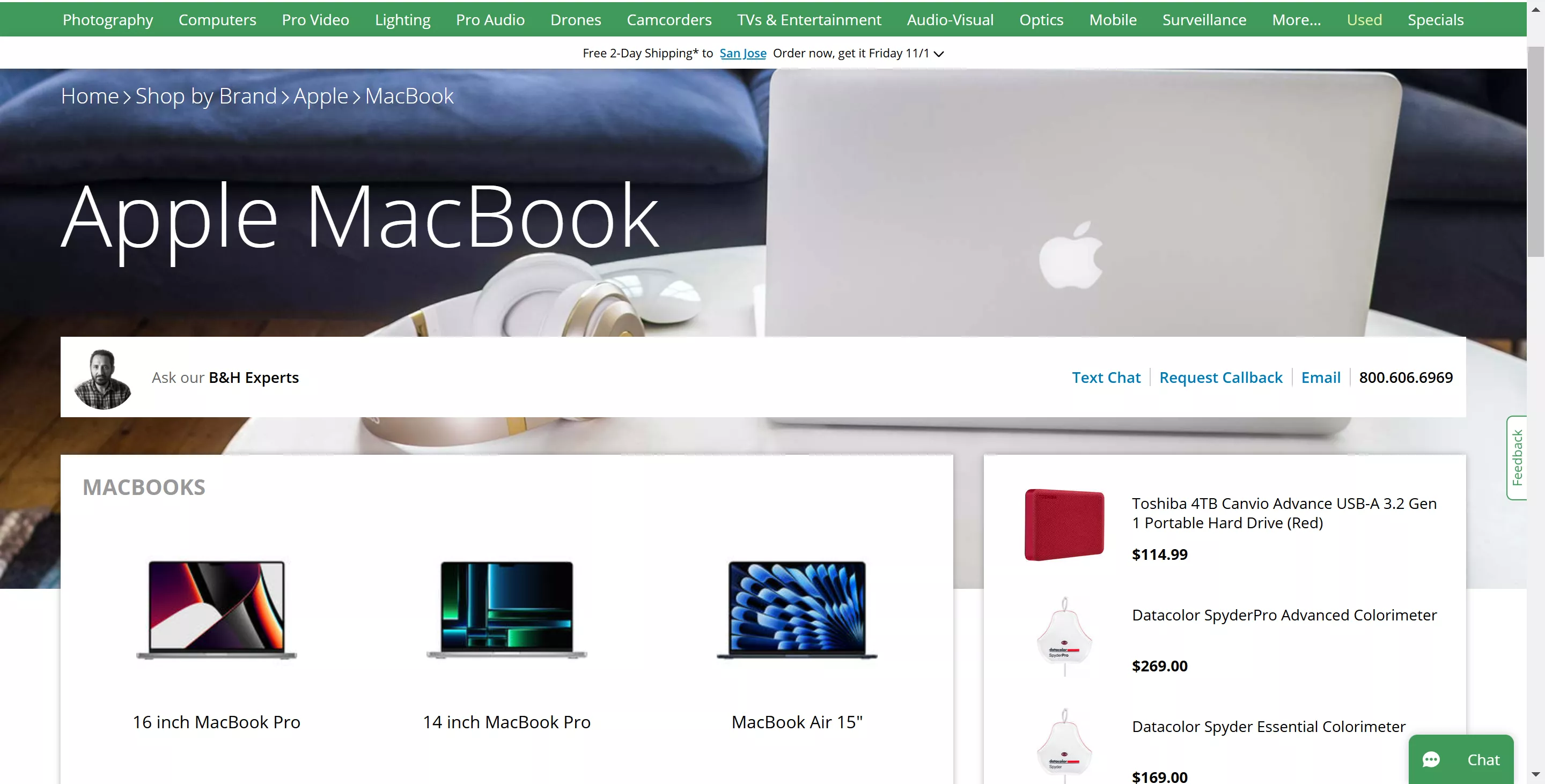 Black Friday Macbook deals - B&H