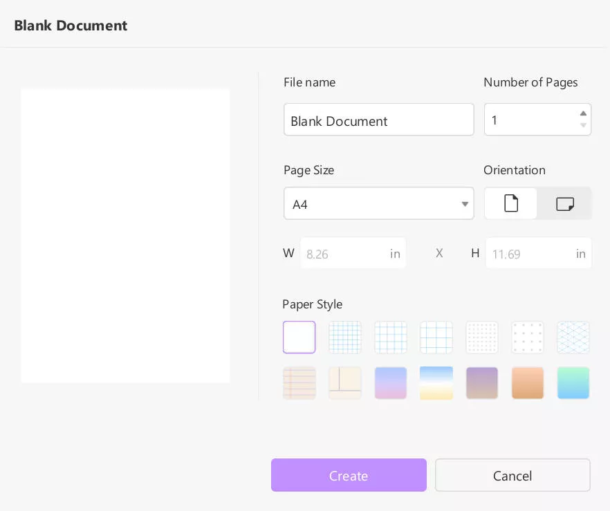 customize your blank pdf with updf windows