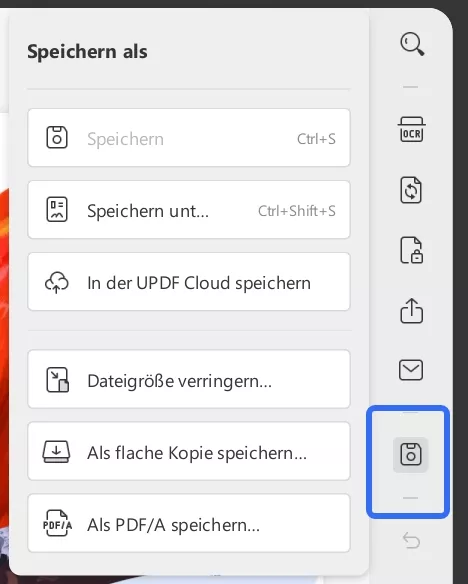 gedrehtes PDF speichern