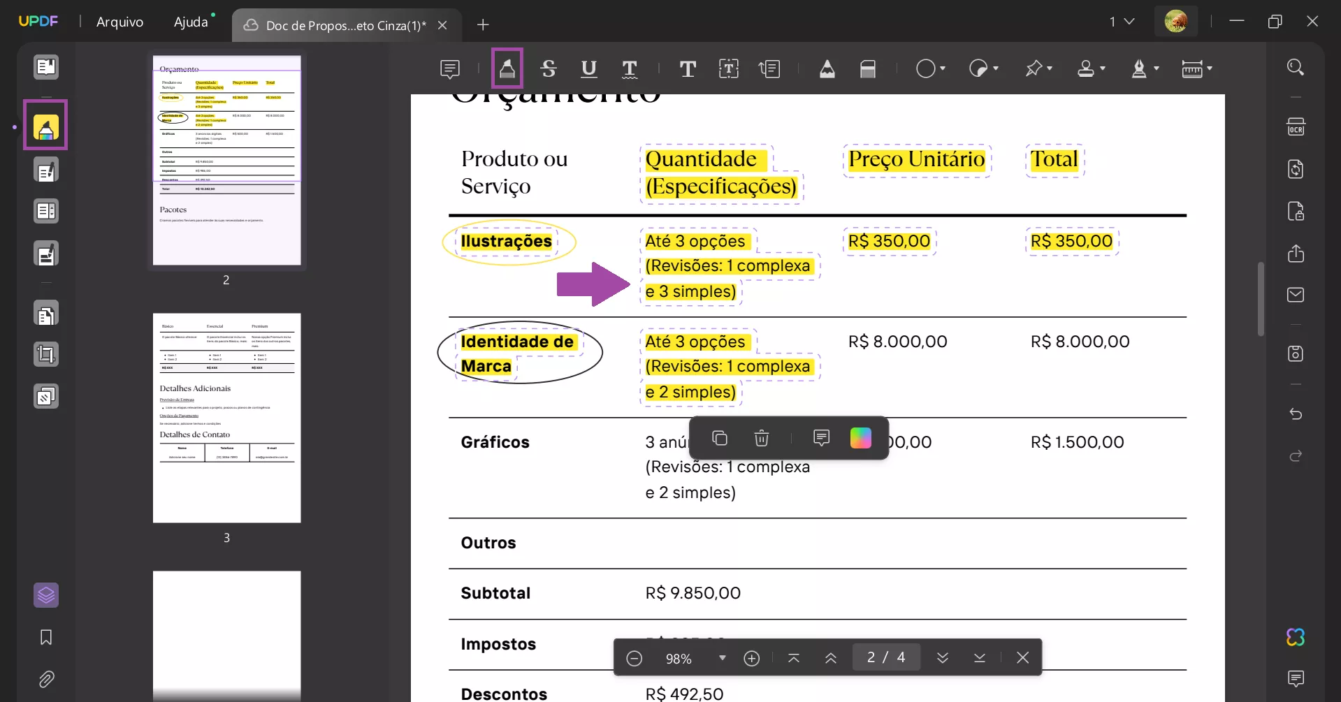 Recursos Ocultos do UPDF