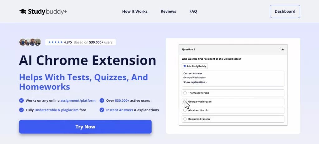 studybuddy Website-Schnittstelle