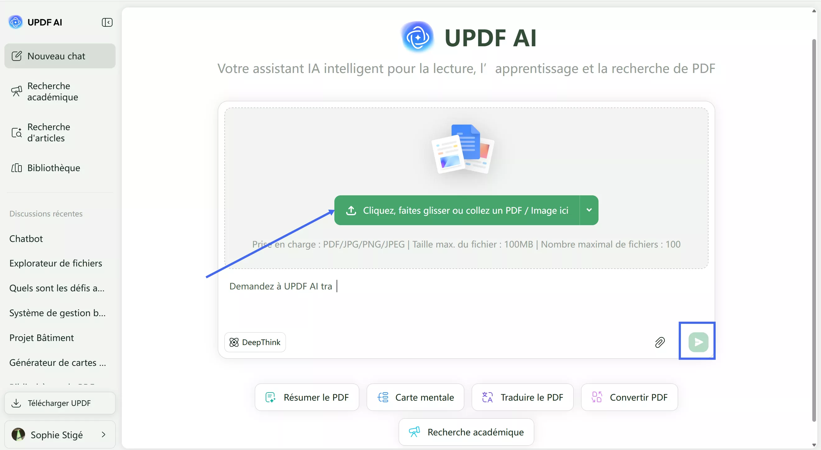 télécharger un fichier pdf updf ai