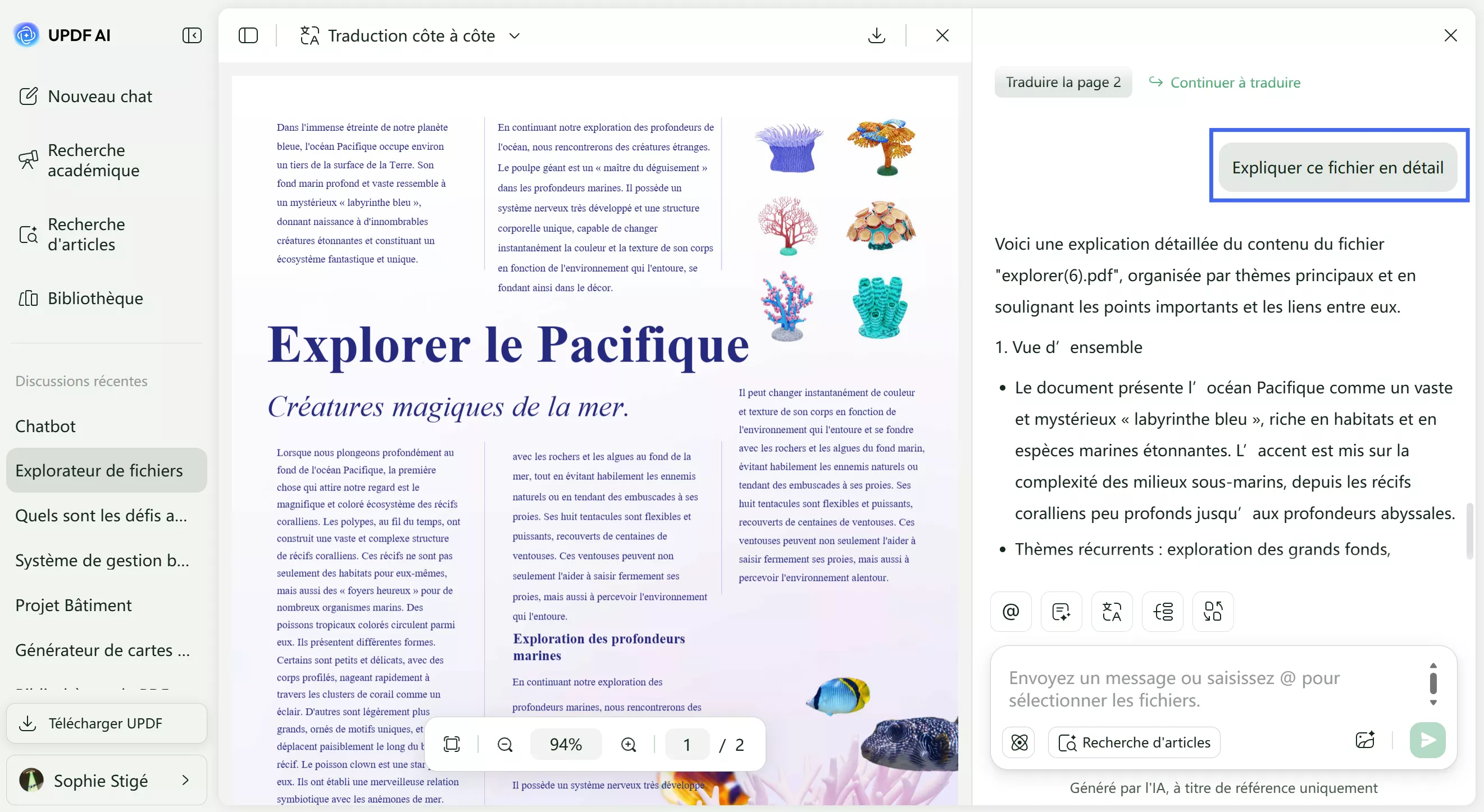 ajouter une invite et copier la réponse