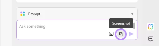 حدد أداة لقطة الشاشة في updf ai على نظام التشغيل windows