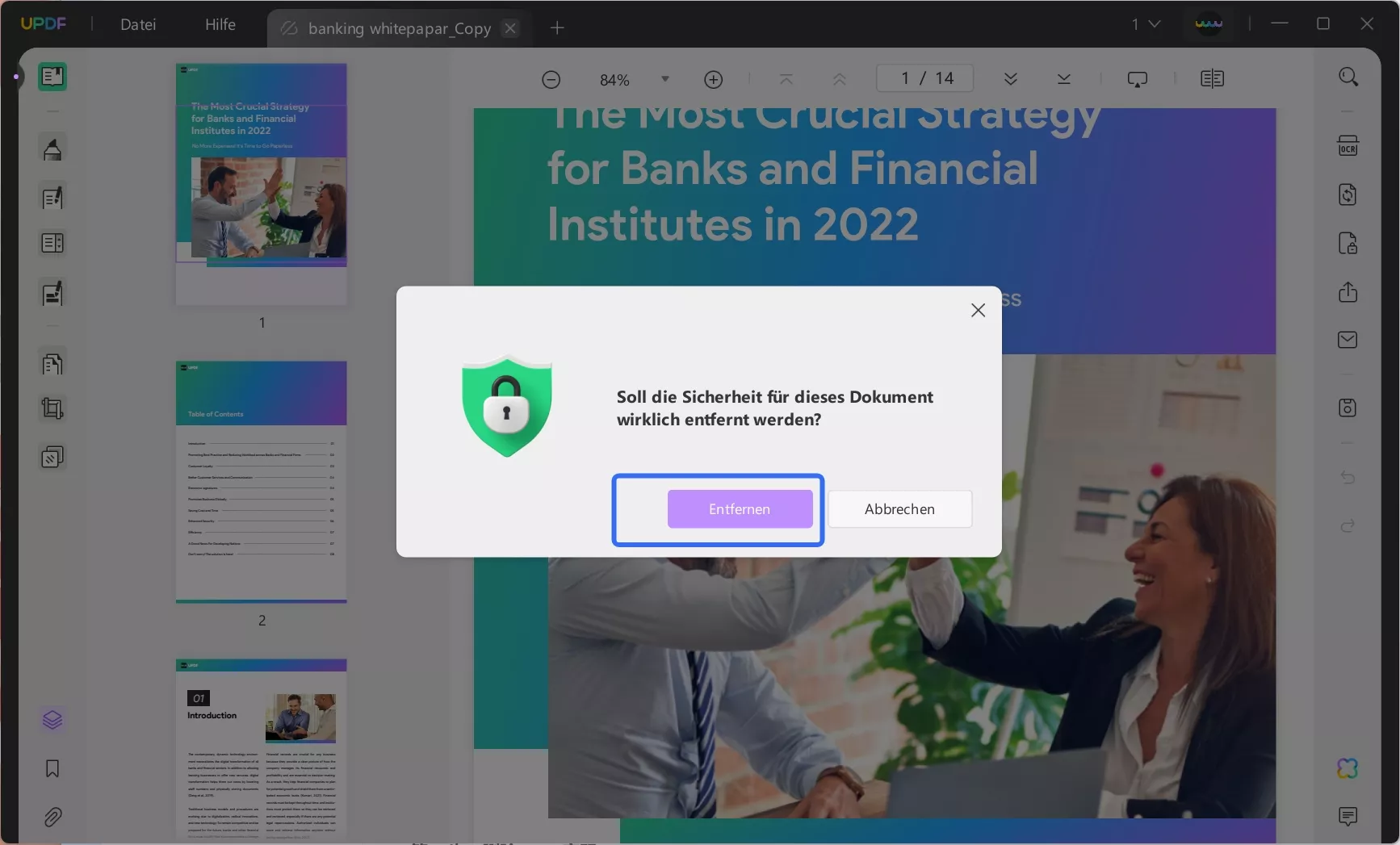 Entfernen Sie das Kennwort für PDF ohne Microsoft Edge