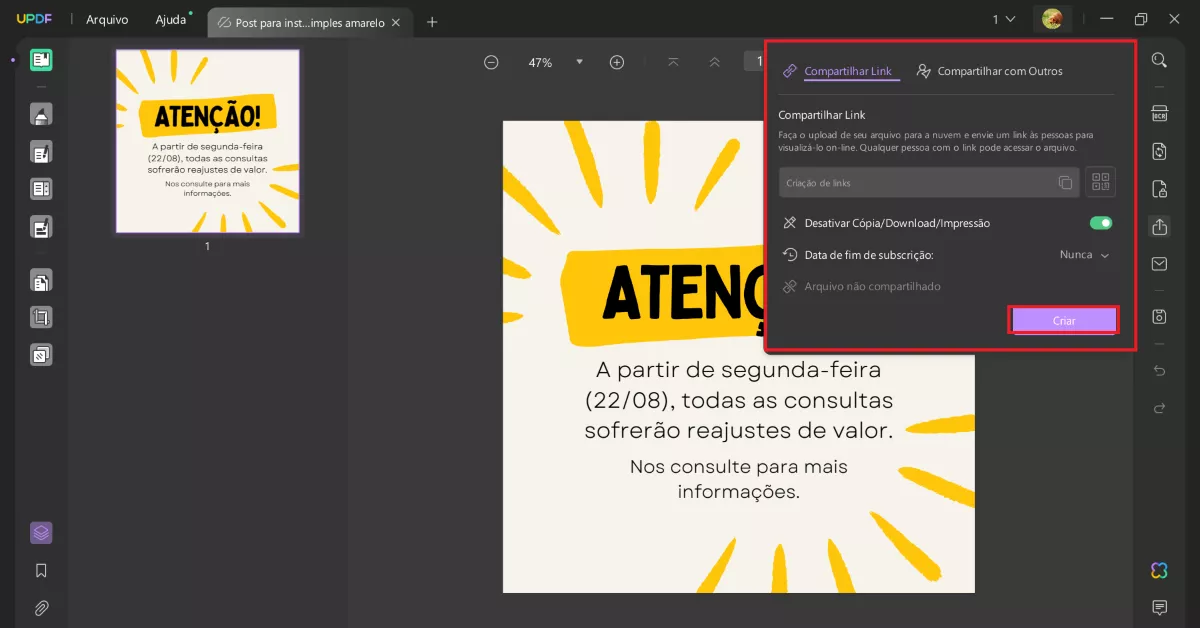 Converter PDF em URL