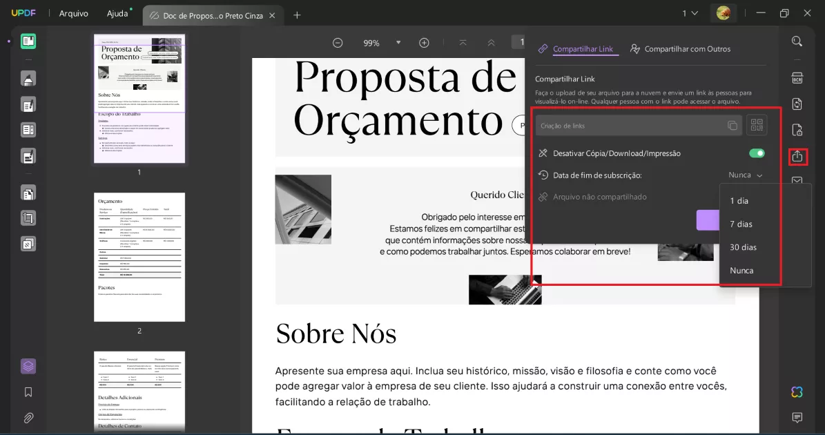 Como Definir a Data de Expiração do PDF