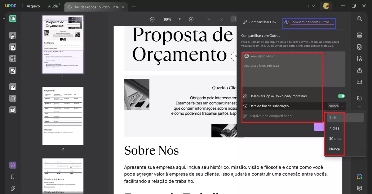 Como Definir a Data de Expiração do PDF