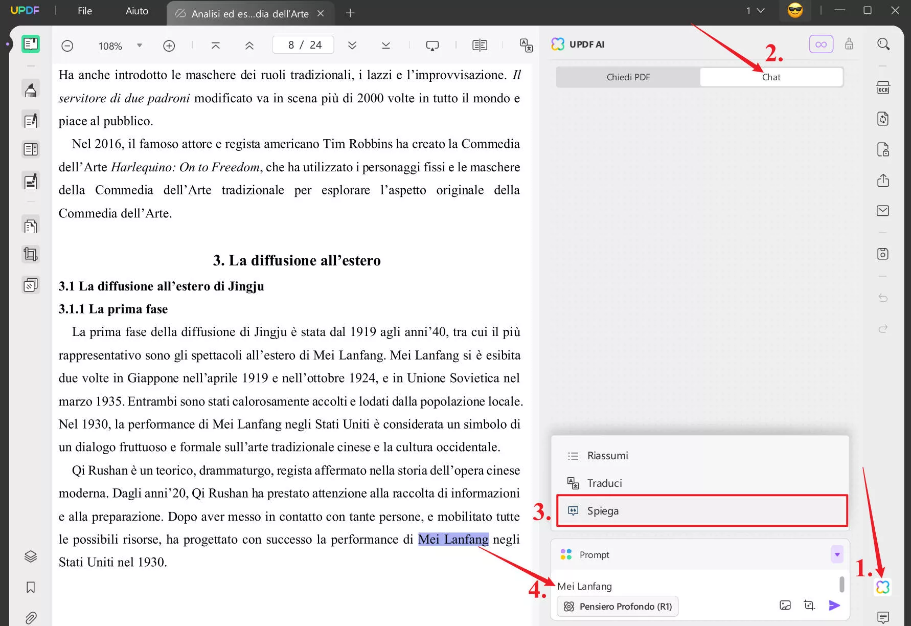 Spiega i PDF su computer Windows/Mac