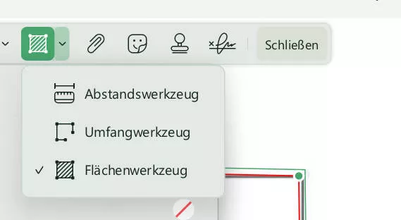 Adobe Acrobat Messwerkzeug UPDF Messung