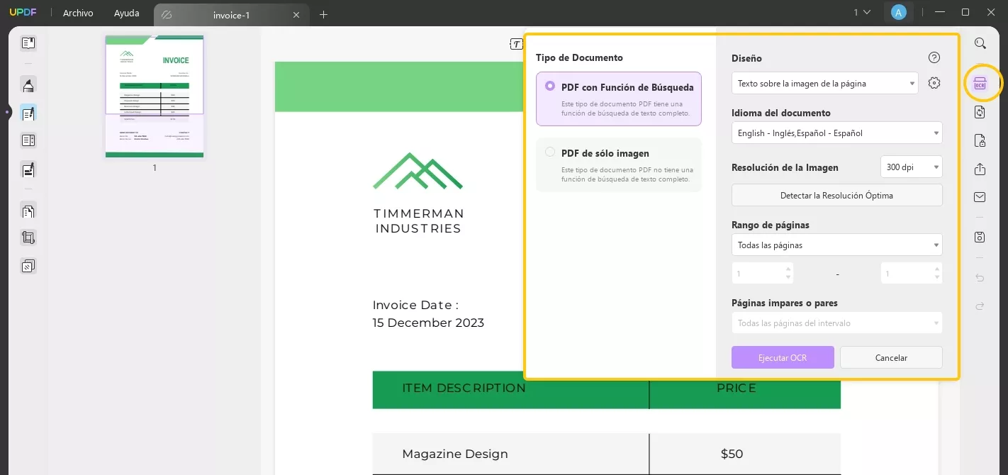 PDF con Función de Búsqueda