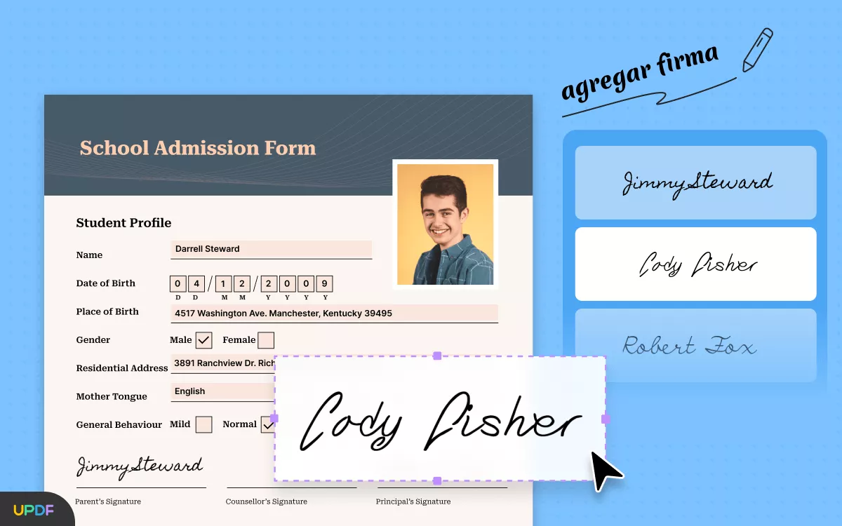 agregar firma