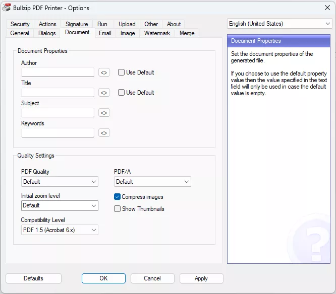bullzip pdf printer