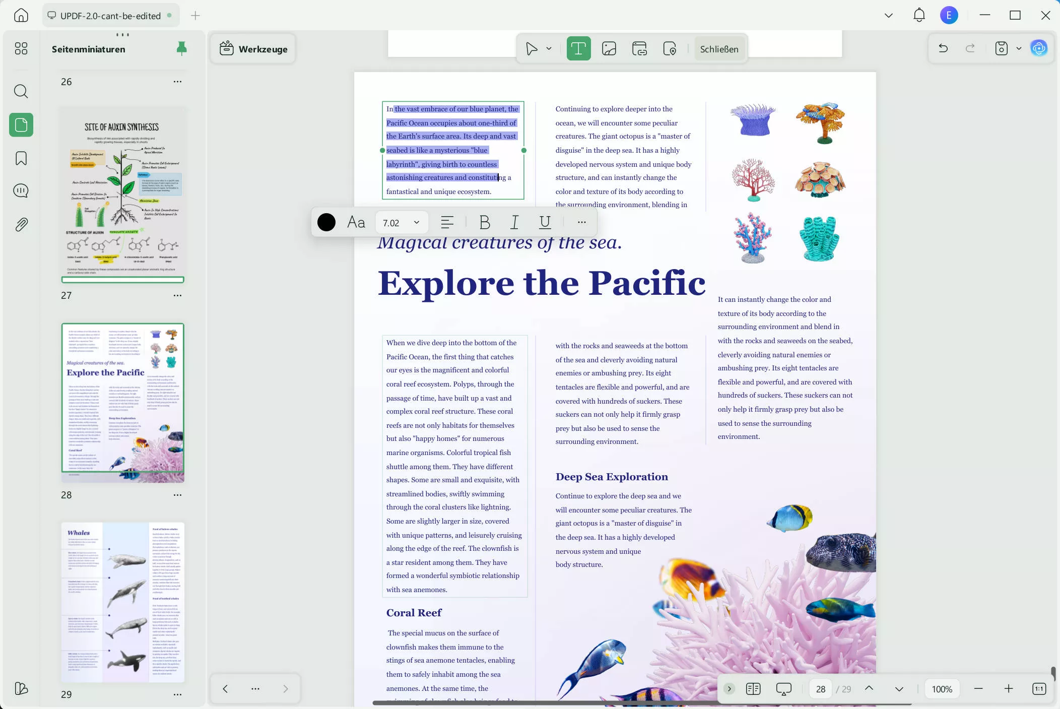 Wählen Sie „PDF bearbeiten“ und bearbeiten Sie PDF-Text mit UPDF