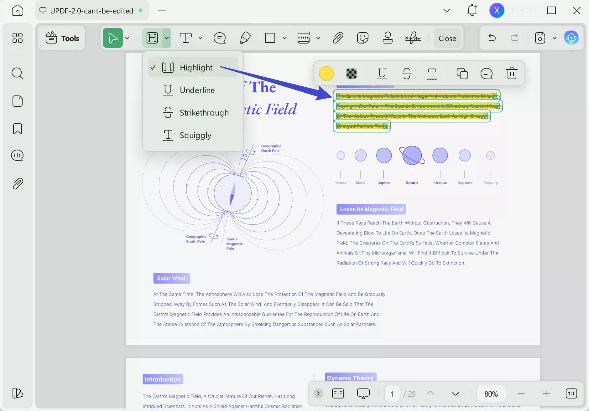 use highlight feature