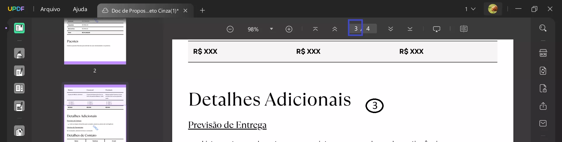 Pular a Página em um PDF