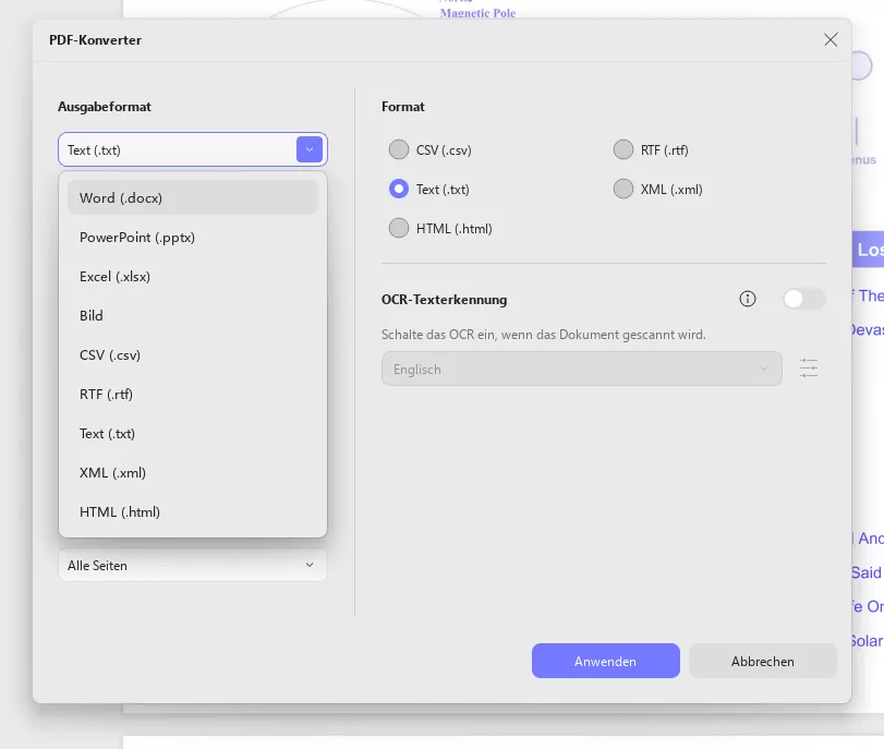 Kopieren des gesamten Textes von der geschützten Webseite