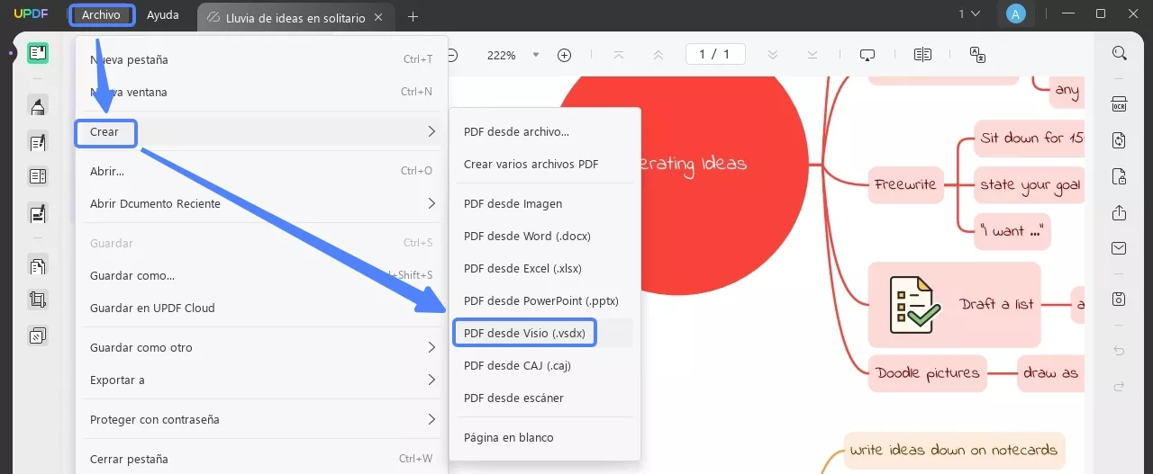 pdf desde visio