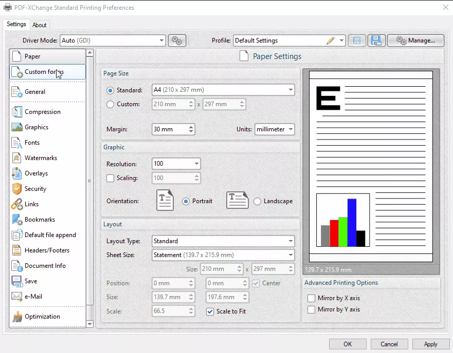 pdf-xchange pdf printer