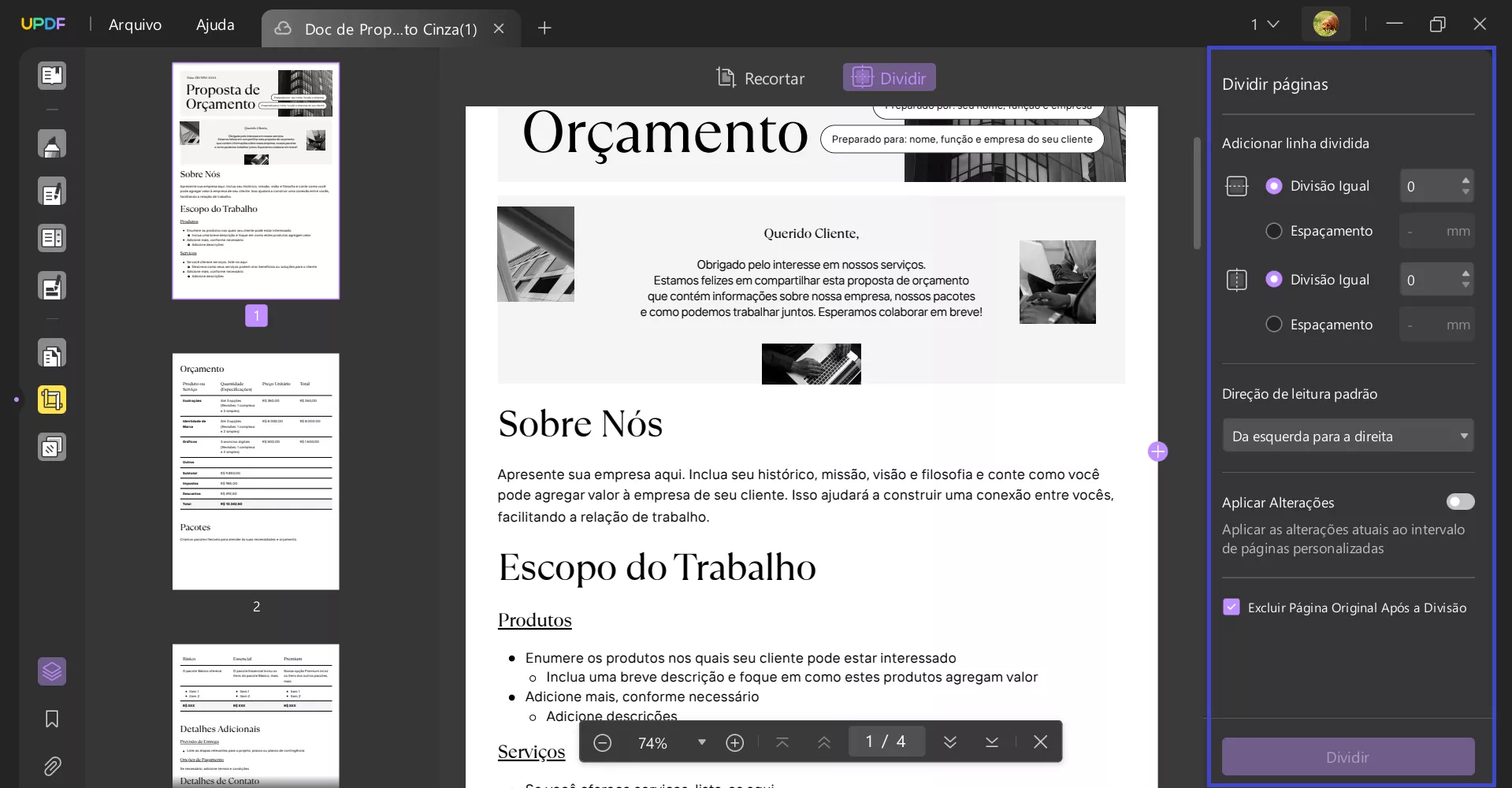 Como Inserir Quebra de Página