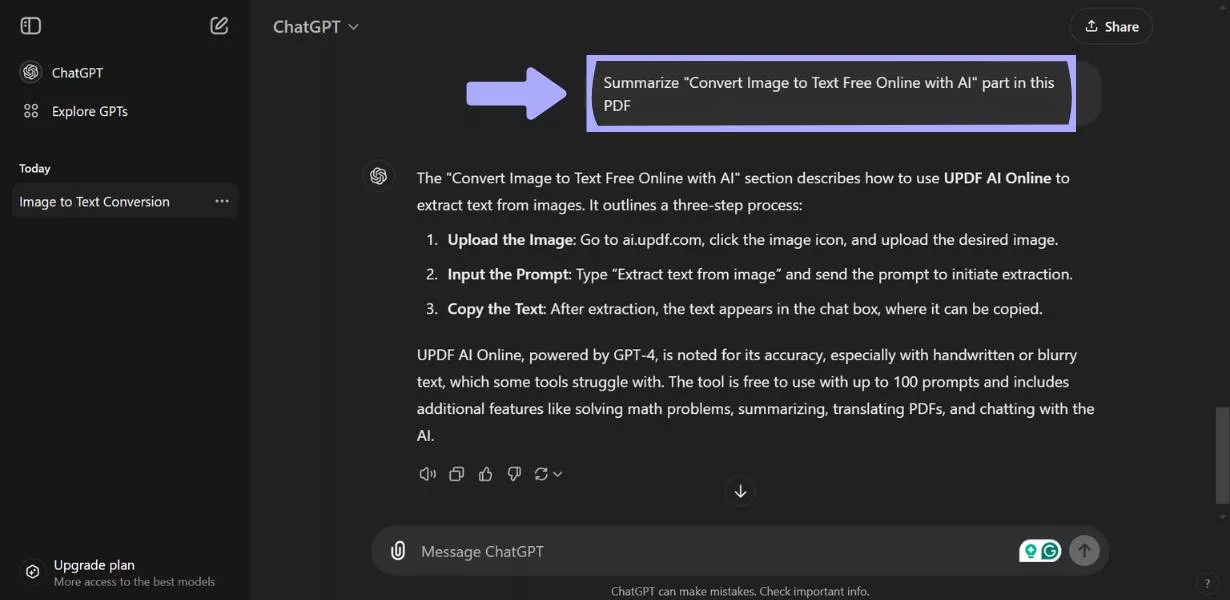 ChatGPT로 섹션 제목별로 PDF 요약하는 방법